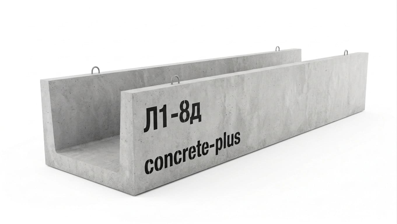 Лоток для теплотрасс Л1-8д